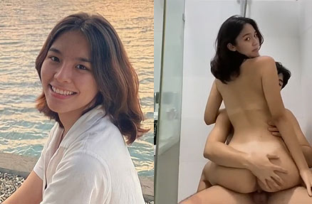 น้องคนสวย โดนควยกระแทกหีรัวๆ  ก่อนขย่มเย็ดเสียว ในห้องน้ำ